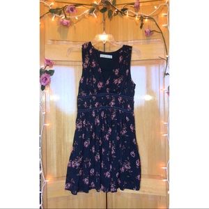 Abercrombie navy flower print dress